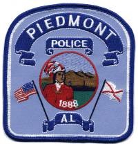 Piedmont Police (Alabama)
Thanks to BensPatchCollection.com for this scan.
