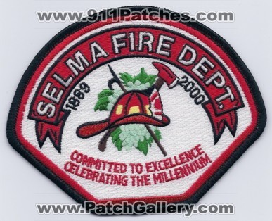 Selma Fire Department (California)
Thanks to Paul Howard for this scan.
Keywords: dept.