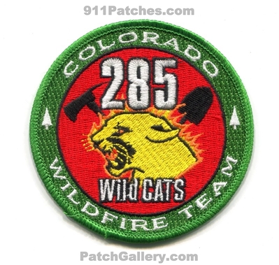 285 Wild Cats Wildfire Team Patch (Colorado)
[b]Scan From: Our Collection[/b]
Keywords: wildcats forest fire wildland