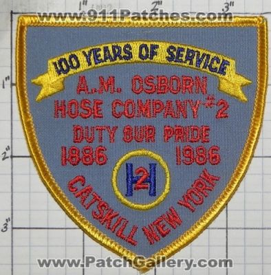 AM Osborn Fire Hose Company Number 2 100 Years (New York)
Thanks to swmpside for this picture.
Keywords: a.m. co. #2 catskill