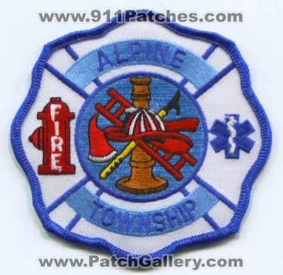 Alpine Township Fire Department Patch (Michigan)
Scan By: PatchGallery.com
Keywords: twp. dept.