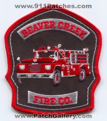 Beaver Creek Fire Company (Pennsylvania)
Scan By: PatchGallery.com
Keywords: co. department dept.