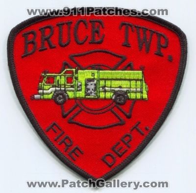 Bruce Township Fire Department (Michigan)
Scan By: PatchGallery.com
Keywords: twp. dept.