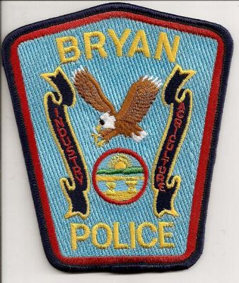 Bryan Police
Thanks to EmblemAndPatchSales.com for this scan.
Keywords: ohio
