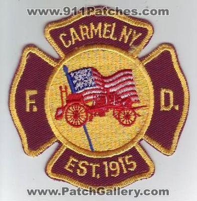 Carmel Fire Department (New York)
Thanks to Dave Slade for this scan.
Keywords: dept. f.d. ny