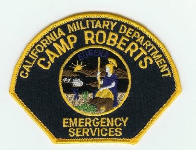 California State Camp Roberts Emergency Services
Thanks to PaulsFirePatches.com for this scan.
Keywords: california fire military department