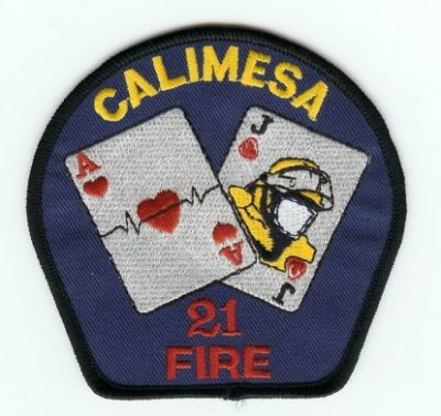 Calimesa Fire
Thanks to PaulsFirePatches.com for this scan.
Keywords: california 21
