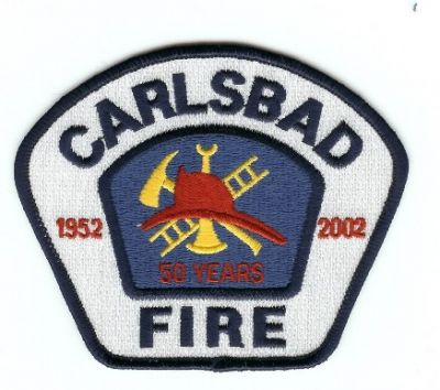 Carlsbad Fire
Thanks to PaulsFirePatches.com for this scan.
Keywords: california