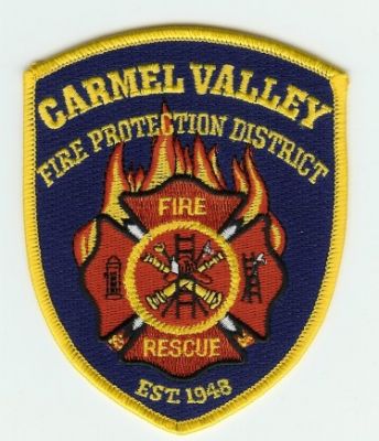 Carmel Valley Fire Protection District
Thanks to PaulsFirePatches.com for this scan.
Keywords: california
