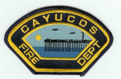 Cayucos Fire Dept
Thanks to PaulsFirePatches.com for this scan.
Keywords: california department