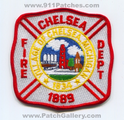 Chelsea Fire Department Patch (Michigan)
Scan By: PatchGallery.com
Keywords: village of dept. 1834 1889