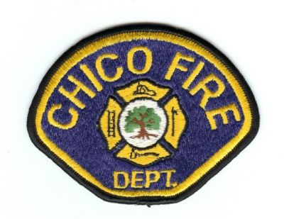 Chico Fire Dept
Thanks to PaulsFirePatches.com for this scan.
Keywords: california department