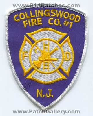 Collingswood Fire Company Number 1 Patch (New Jersey)
Scan By: PatchGallery.com
Keywords: co. no. #1 department dept. n.j.