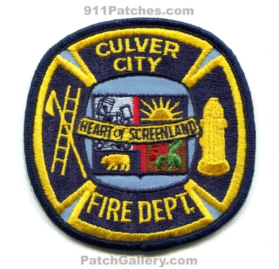 Culver City Fire Department Patch (California)
Scan By: PatchGallery.com
Keywords: dept. heart of screenland