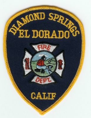 Diamond Springs Fire Dept
Thanks to PaulsFirePatches.com for this scan.
Keywords: california department