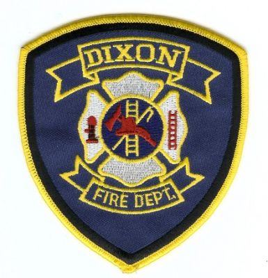 Dixon Fire Dept
Thanks to PaulsFirePatches.com for this scan.
Keywords: california department