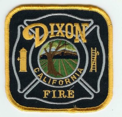 Dixon Fire
Thanks to PaulsFirePatches.com for this scan.
Keywords: california