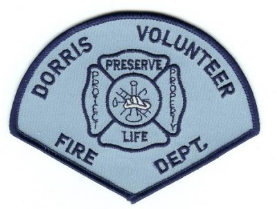 Dorris Volunteer Fire Dept
Thanks to PaulsFirePatches.com for this scan.
Keywords: california department