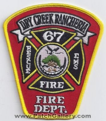 Dry Creek Rancheria Fire Department (California)
Thanks to Paul Howard for this scan.
Keywords: dept. rescue ems 67