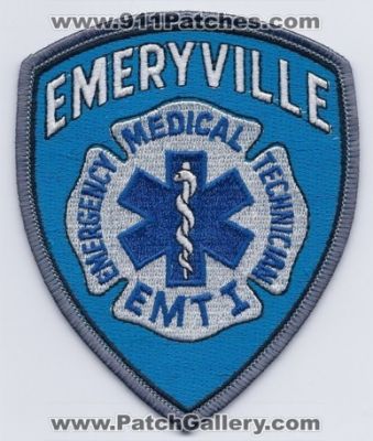 Emeryville Fire Department Emergency Medical Technician I (California)
Thanks to PaulsFirePatches.com for this scan.
Keywords: dept. emt ems