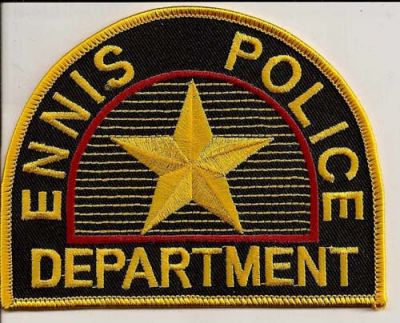 Ennis Police Department
Thanks to EmblemAndPatchSales.com for this scan.
Keywords: texas