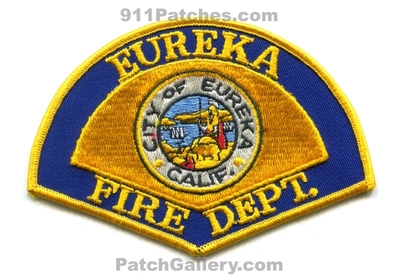 Eureka Fire Department Patch (California)
Scan By: PatchGallery.com
Keywords: city of dept. calif.