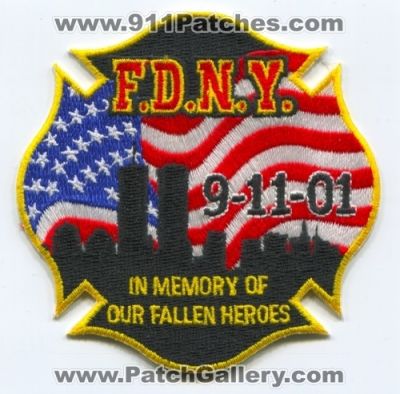 New York City Fire Department FDNY 9-11-01 In Memory of Our Fallen Brothers (New York)
Scan By: PatchGallery.com
Keywords: of dept. f.d.n.y. september 11th 09-11-2001 09/11/2001