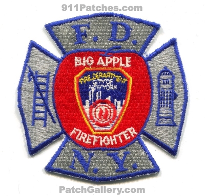 New York City Fire Department FDNY Big Apple Firefighter Patch (New York)
Scan By: PatchGallery.com
Keywords: of dept. f.d.n.y. company co. station