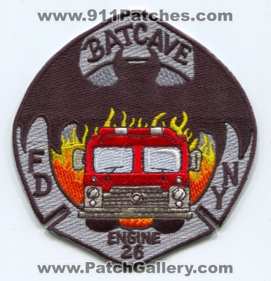 New York City Fire Department FDNY Engine 26 Patch (New York)
Scan By: PatchGallery.com
Keywords: of dept. f.d.n.y. company co. station batcave