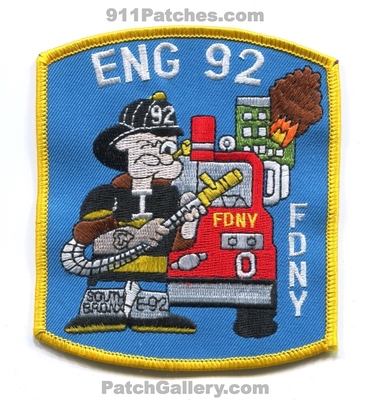 New York City Fire Department FDNY Engine 92 Patch (New York)
Scan By: PatchGallery.com
Keywords: of dept. f.d.n.y. company co. station south bronx popeye