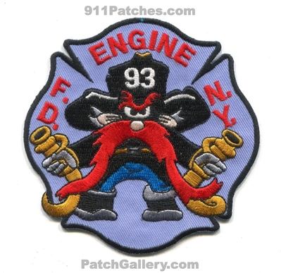 New York City Fire Department FDNY Engine 93 Patch (New York)
Scan By: PatchGallery.com
Keywords: of dept. f.d.n.y. company co. station yosemite sam