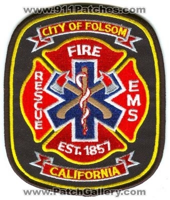 Folsom Fire Rescue Patch (California)
[b]Scan From: Our Collection[/b]
Keywords: city of