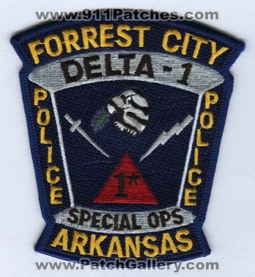 Forrest City Police Department Delta 1 Special Ops (Arkansas)
Scan By: PatchGallery.com
Keywords: dept. 1*