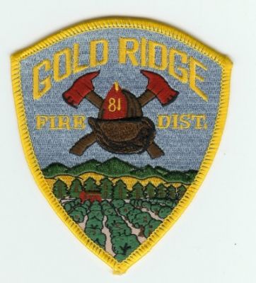 Gold Ridge Fire Dist
Thanks to PaulsFirePatches.com for this scan.
Keywords: california district
