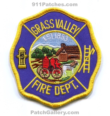 Grass Valley Fire Department Patch (California)
Scan By: PatchGallery.com
Keywords: dept. est. 1853