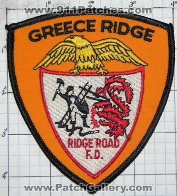 Greece Ridge Road Fire Department (New York)
Thanks to swmpside for this picture.
Keywords: dept. f.d.