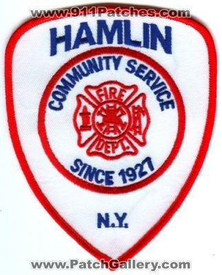 Hamlin Fire Dept Patch (New York)
[b]Scan From: Our Collection[/b]
Keywords: department