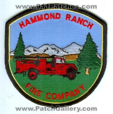 Hammond Ranch Fire Company (California)
Scan By: PatchGallery.com
Keywords: department dept.