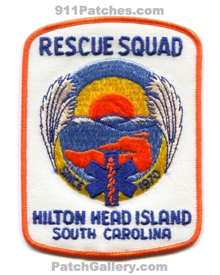 Hilton Head Island Rescue Squad EMS Patch (South Carolina)
Scan By: PatchGallery.com
Keywords: ambulance since 1970
