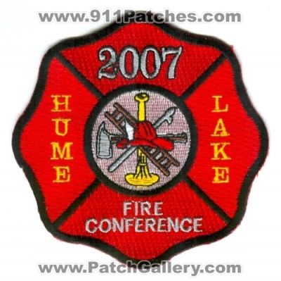 Hume Lake Fire Conference 2007 (California)
Scan By: PatchGallery.com
