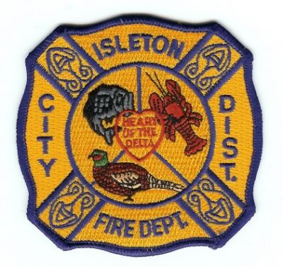 Isleton Fire Dept
Thanks to PaulsFirePatches.com for this scan.
Keywords: california department city dist district