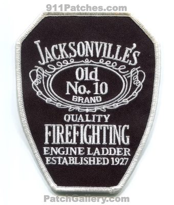 Jacksonville Fire Rescue Department Station 10 Patch (Florida)
Scan By: PatchGallery.com
Keywords: dept. jfrd j.f.r.d. engine ladder company co. number no. #10 jacksonvilles old brand quality firefighting established 1927