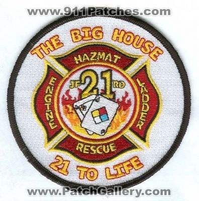 Jacksonville Fire and Rescue Department Station 21 (Florida)
Scan By: PatchGallery.com
Keywords: jfrd & dept. company engine ladder haz-mat hazmat the big house 21 to life
