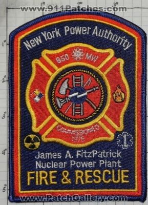 James A FitzPatrick Nuclear Power Plant Fire and Rescue Department (New York)
Thanks to swmpside for this picture.
Keywords: a. & dept. power authority