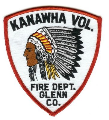 Kanawha Vol Fire Dept
Thanks to PaulsFirePatches.com for this scan.
Keywords: california volunteer department glenn co county