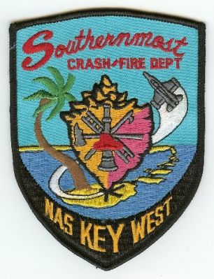 Key West NAS Crash Fire Dept
Thanks to PaulsFirePatches.com for this scan.
Keywords: florida naval air station us navy department cfr arff aircraft rescue