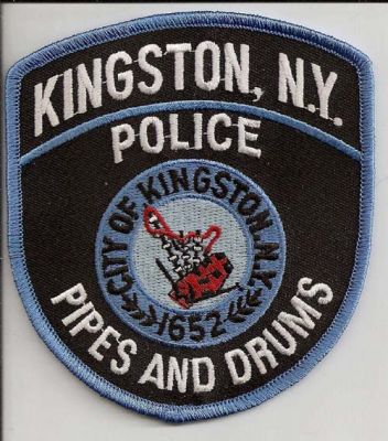 Kingston Police Pipes and Drums
Thanks to EmblemAndPatchSales.com for this scan.
Keywords: new york city of