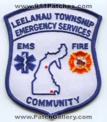 Leelanau Township Emergency Services Community Fire EMS Department Patch (Michigan)
Scan By: PatchGallery.com
Keywords: twp. dept.