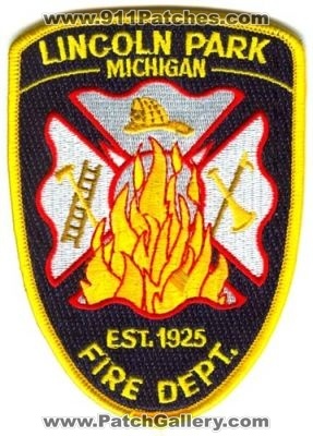 Lincoln Park Fire Department Patch (Michigan)
[b]Scan From: Our Collection[/b]
Keywords: dept