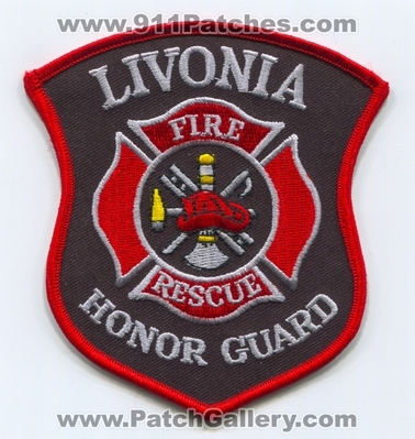 Livonia Fire Rescue Department Honor Guard Patch (Michigan)
Scan By: PatchGallery.com
Keywords: dept.